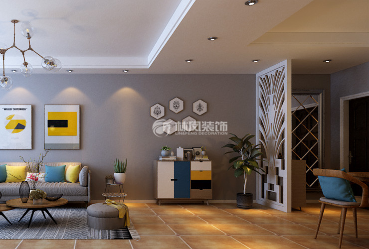 雅居樂(lè)花園146㎡玄關(guān)設(shè)計(jì)裝修效果圖