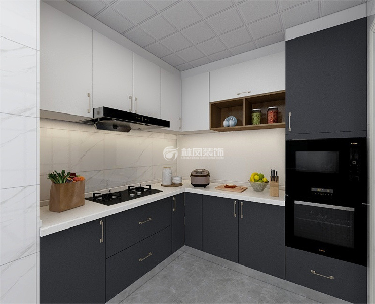 現代風格暗廚裝修效果圖