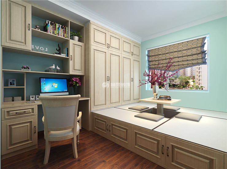 實(shí)木材質(zhì)榻榻米設(shè)計裝修效果圖