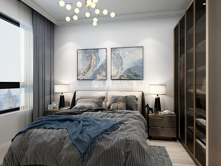 城建萬科翡翠書院127㎡臥室裝修效果圖
