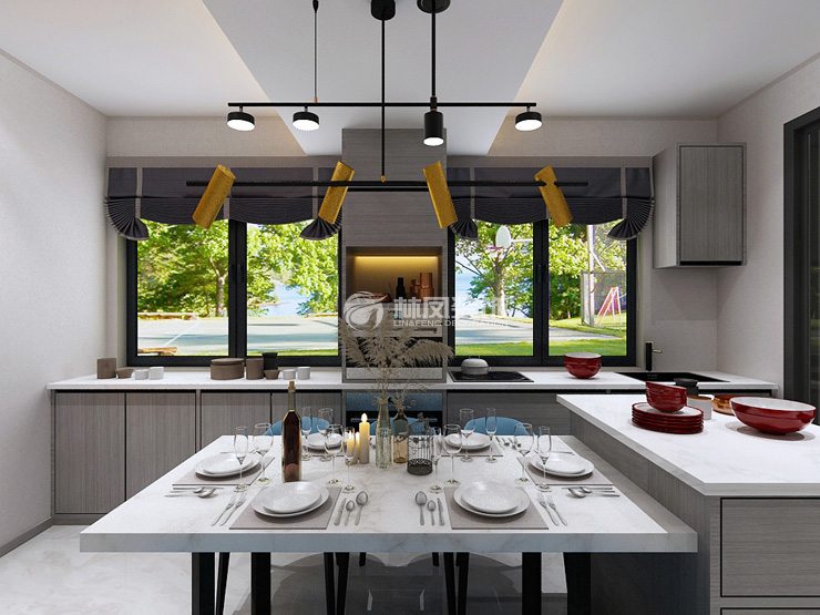 開放式廚房設(shè)計裝修效果圖