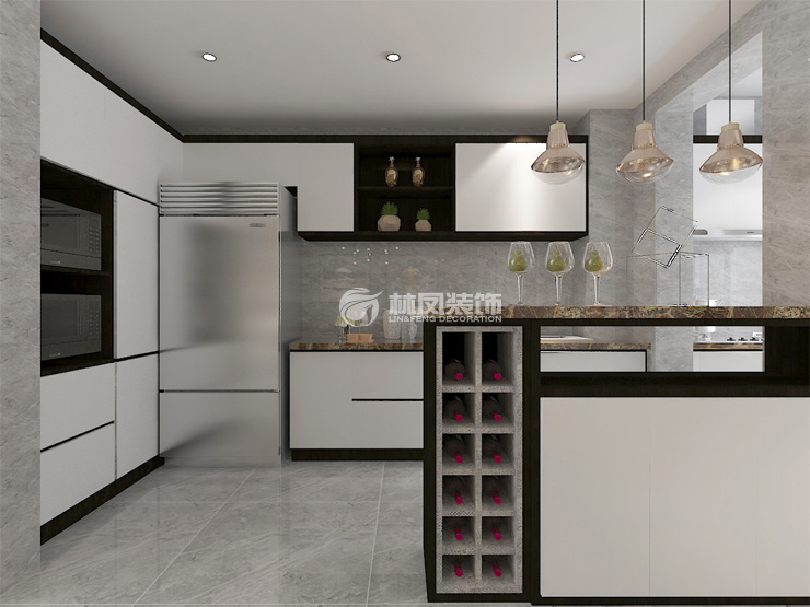 開放式廚房設(shè)計裝修效果圖