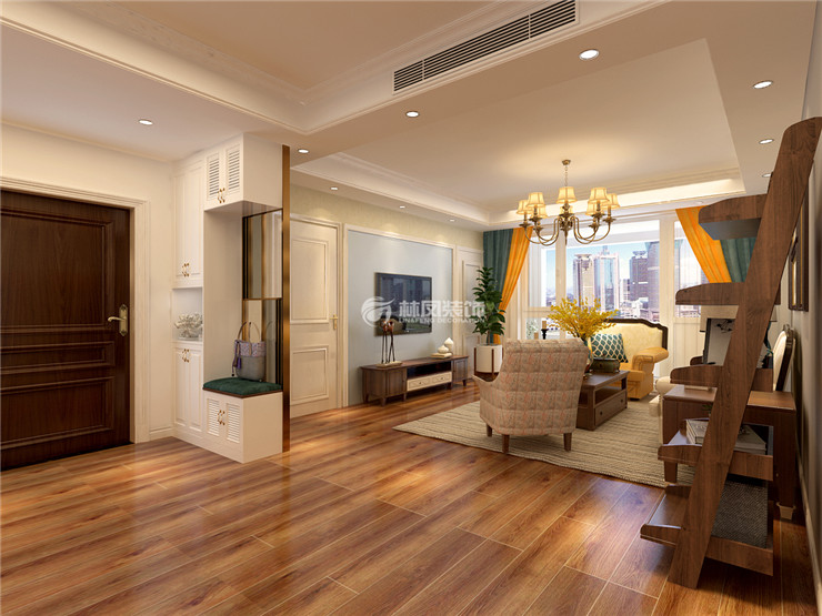 美式風(fēng)格玄關(guān)設(shè)計(jì)裝修效果圖