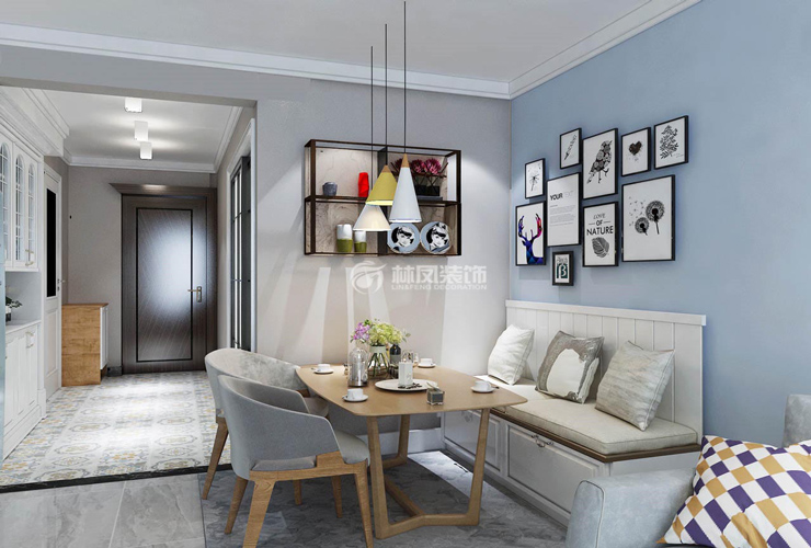 北歐風(fēng)格卡座設(shè)計(jì)裝修效果圖