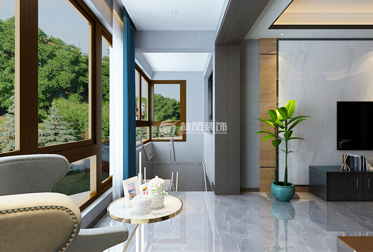 現(xiàn)代風(fēng)格陽臺裝修效果圖