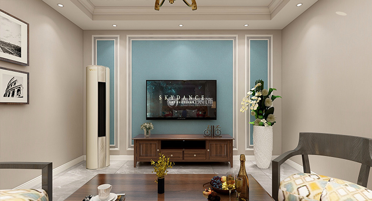 美式風(fēng)格客廳隔音設(shè)計(jì)裝修效果圖