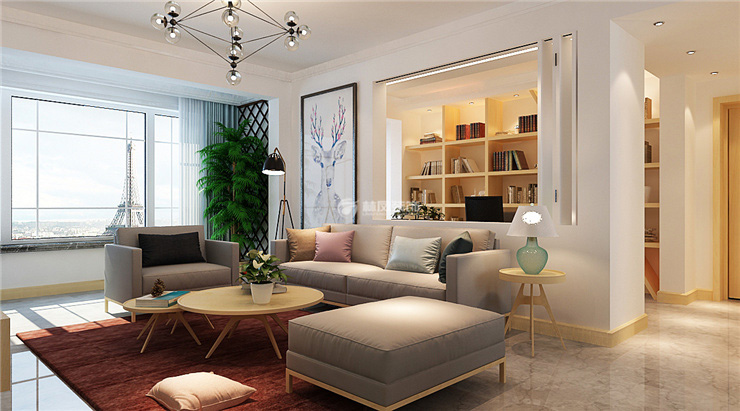 書架墻設計裝修效果圖