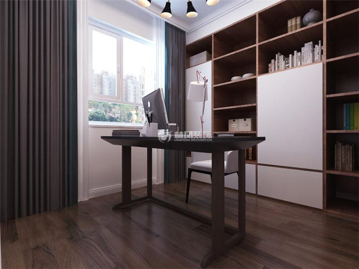 書房書柜展示墻設計裝修效果圖
