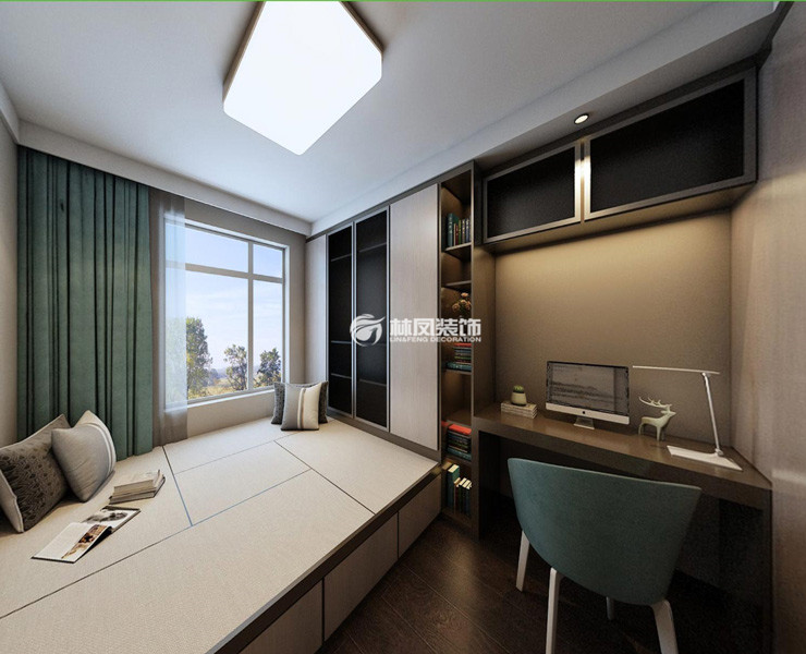 榻榻米書柜設計裝修效果圖