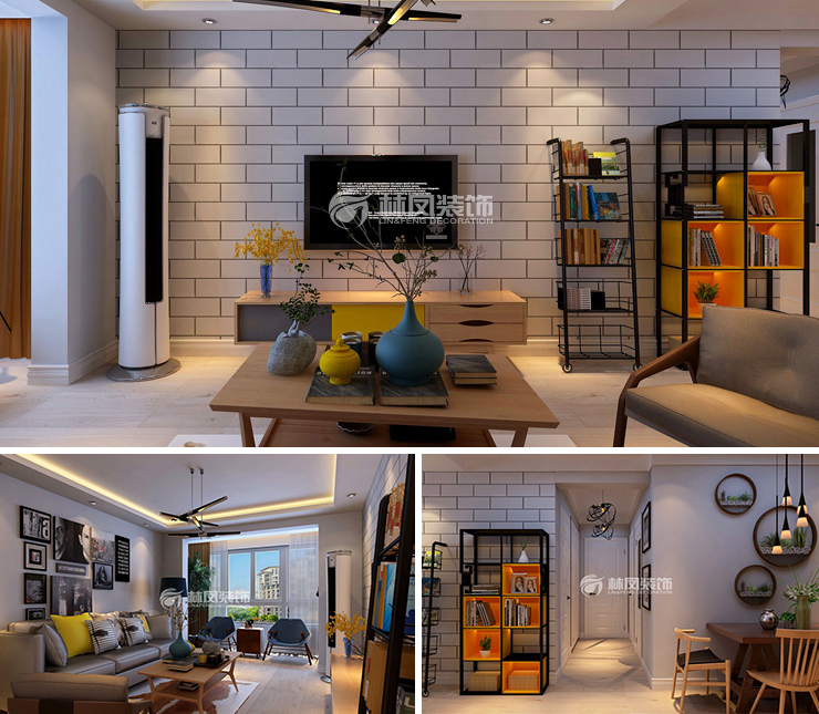 中海天譽150平美式風格裝修效果圖