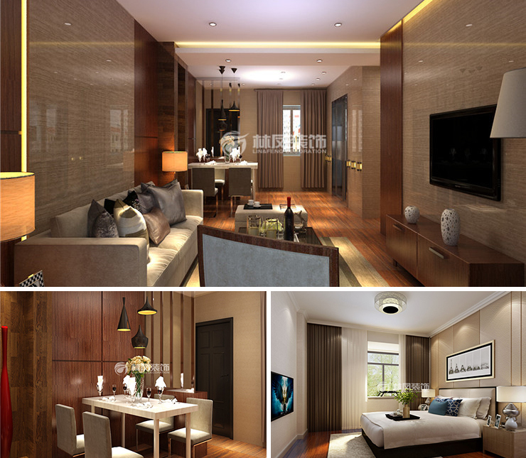 中海天譽158平現(xiàn)代風格裝修效果圖