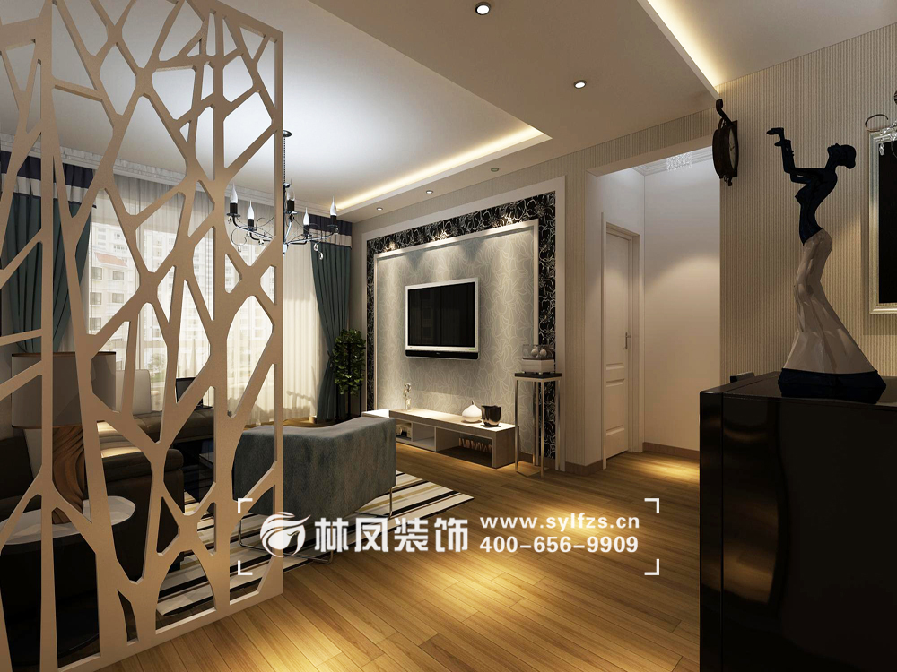 現(xiàn)代風(fēng)格局部吊頂弱化橫梁設(shè)計(jì)裝修效果圖