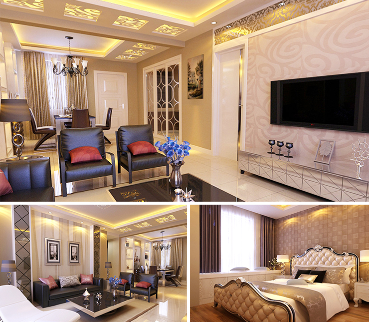 金輝江山云著150平現(xiàn)代風格裝修效果圖