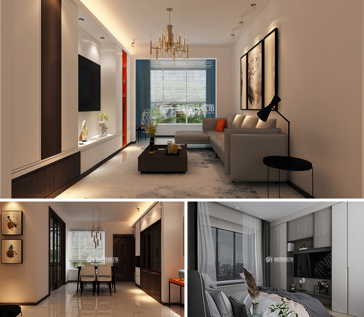 華潤置地八號院117平現代風格裝修圖