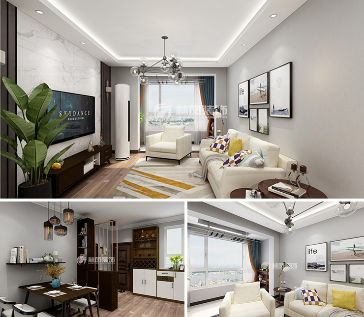 中海和平之門天際114平現(xiàn)代風格裝修效果圖