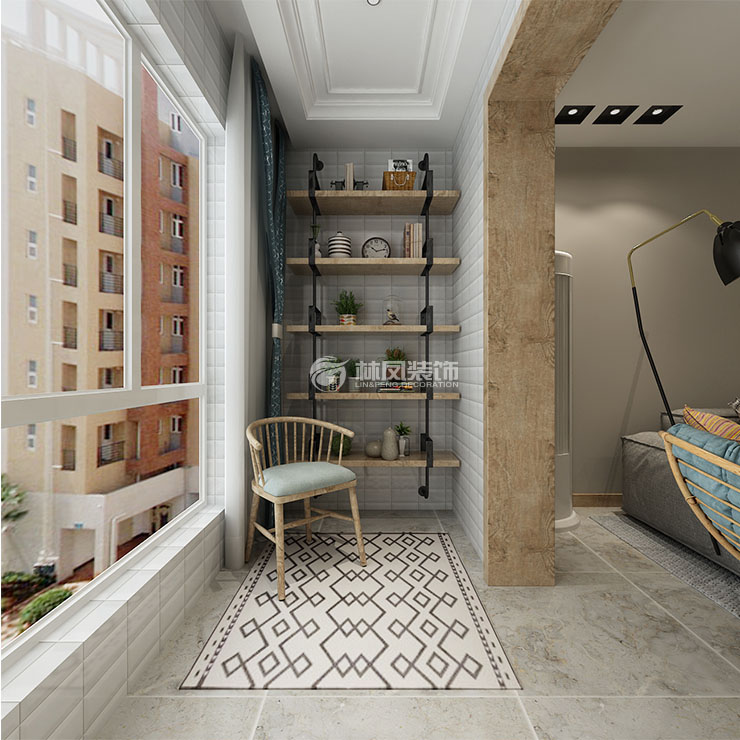 北歐風(fēng)格陽臺設(shè)計裝修效果圖