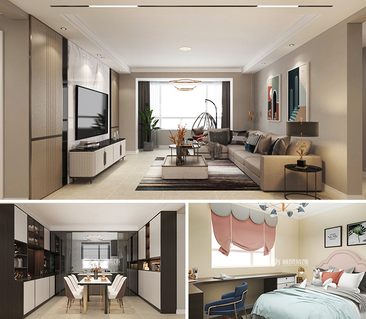 融創(chuàng)唐軒府119平現(xiàn)代風格裝修效果圖