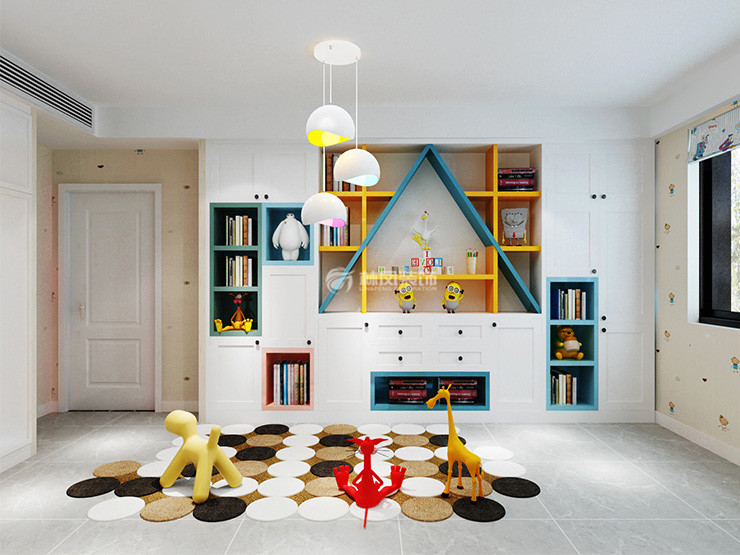 兒童房書柜設(shè)計裝修效果圖