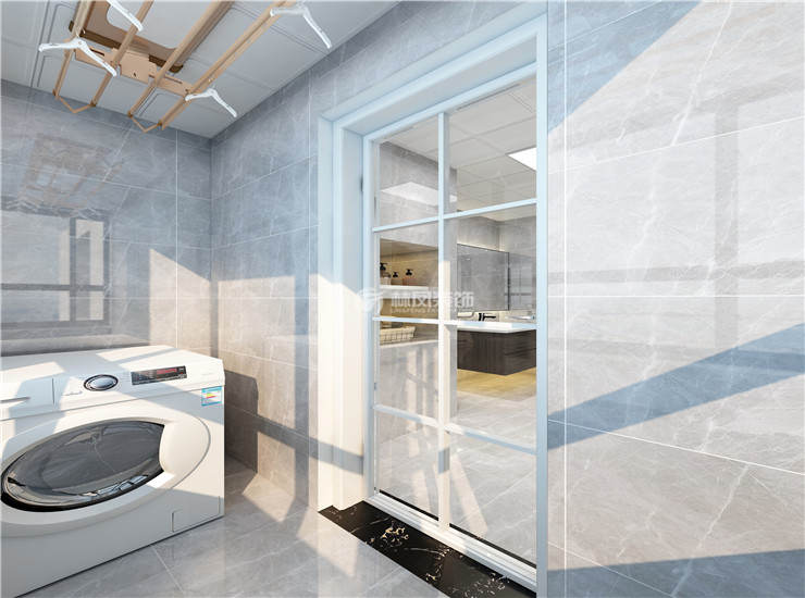 洗衣機放陽臺設(shè)計裝修效果圖