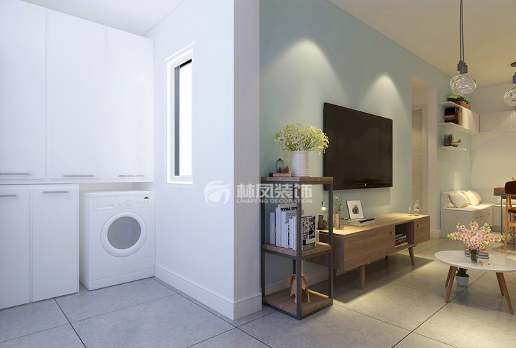 北歐風(fēng)格洗衣機擺放設(shè)計裝修效果圖