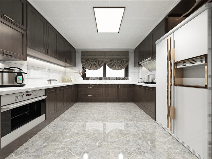 輕奢風格廚房裝修效果圖