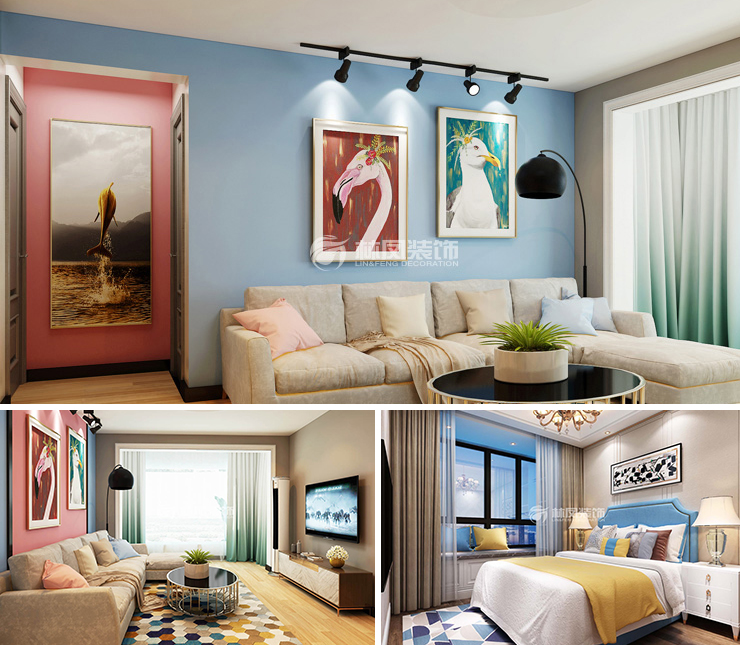 融創(chuàng)城 103平 現(xiàn)代簡約風格裝修效果圖