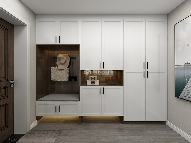現(xiàn)代風格玄關鞋柜裝修效果圖