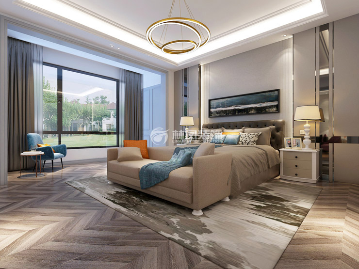 輕奢風(fēng)格臥室木地板選擇裝修效果圖