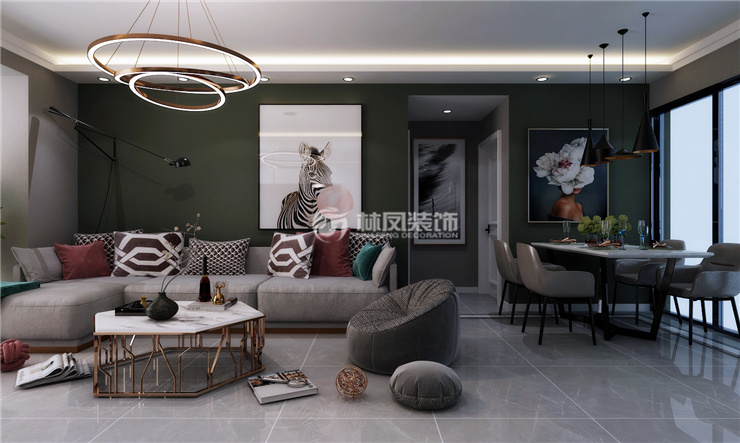 龍湖西府原著-125平-現(xiàn)代風(fēng)格-沙發(fā)背景及餐廳.jpg