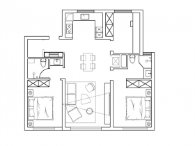 中海璽悅｜現(xiàn)代奶油風格